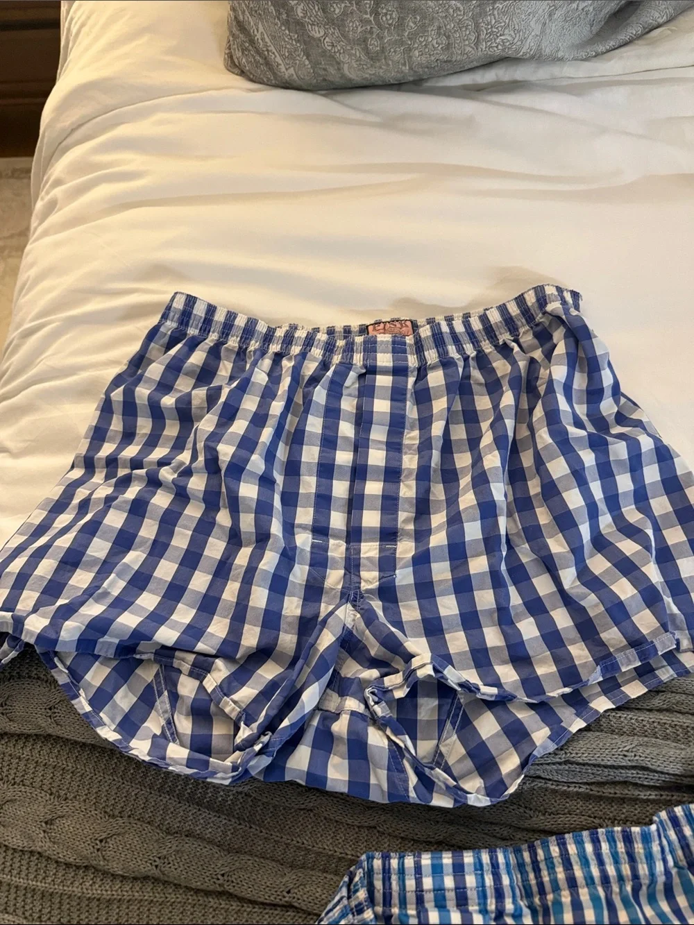 Thomas Pink Blue and Red Plaid Cotton Boxer Set of 3